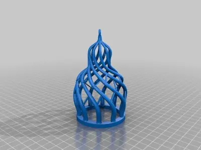 Bird Cage Lantern Free 3D print model