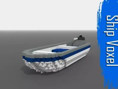 Ship Voxel 3D model