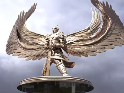 Serafim Warrior Sculpture Grand 3D model