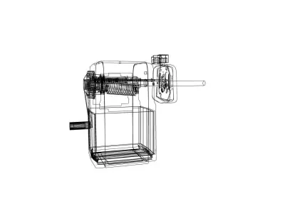 Pencil Sharpener Low-poly 3D model buy