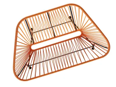 Acapulco Lounge Furniture Set 02 3D model