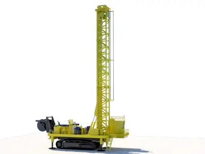 Drilling Machine 3D model 3D model