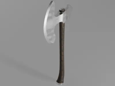 One-Handed Ax Low-poly 3D model