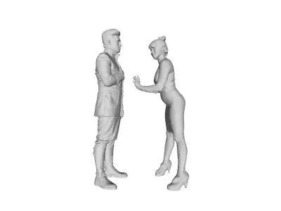 Printle MoDualls Mates P H001-F002 3D print model