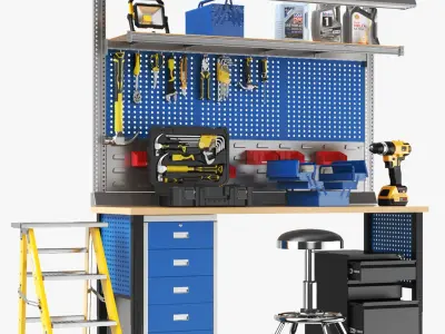  Detailed Full Workbench With All Tools 