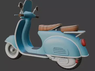 Scooter 3D Model 3D model 3