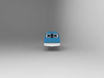 Mini passanger ship D 3D model