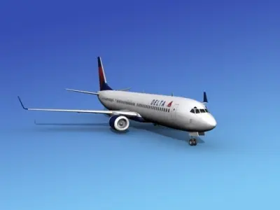 Boeing 737-900ER Delta 1 3D model