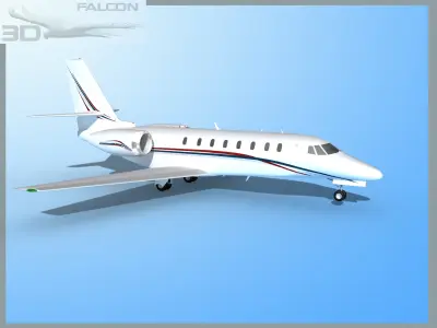 Falcon3D Citation Sovereign C680 FS09 3D model
