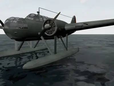 Fokker T-8 3D model