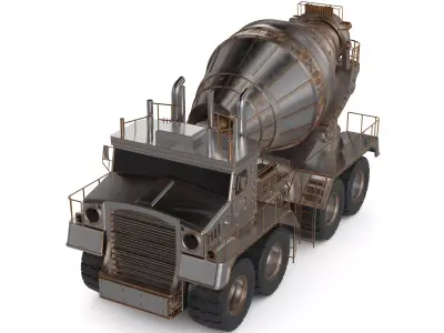 Concrete Mixer Truck 3D model from CGTrader - PBR
