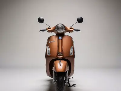 Modern Classic Vespa Scooter Low-poly 3D model