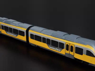 Shuttle Regional Train 3D print model