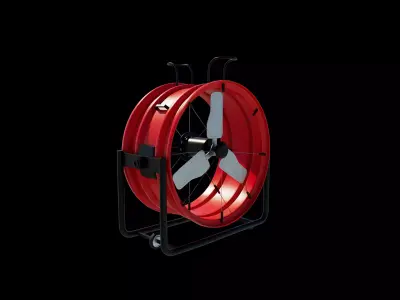 Industrial fan 3D model order