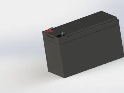 Battery Free 3D model