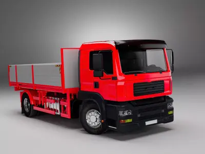 Truck FlatBed 3D model