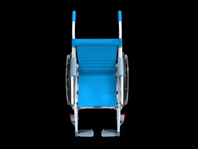 Wheelchair 3d model patient emergency  3D model