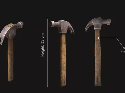 Construction Tools - Workshop pack - Industrial Hand Tools Low-poly 3D model