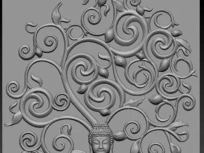 BUDDHA 3D print model 5