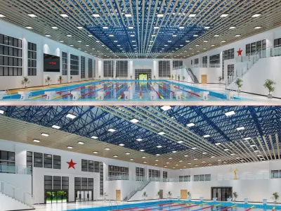 swimming pool 3D model 36