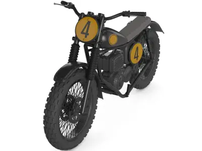 Motocross Motorcycle 3D model purchase
