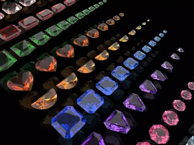 Variety Gemstone 3D model