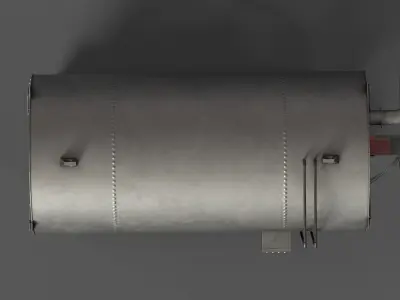 Steam boiler Low-poly 3D model purchase