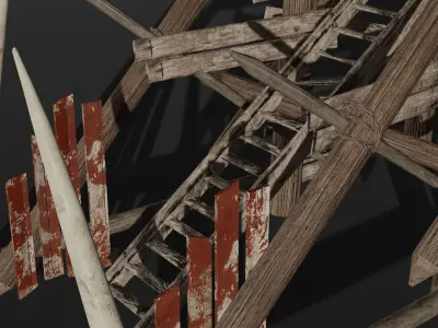 Orc WatchTower Low-poly 3D model