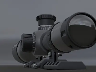  sniper scope 3D model