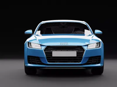 Audi TT Light Blue 3D model