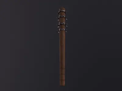 Spiked Club 3D Model Low-poly 3D model