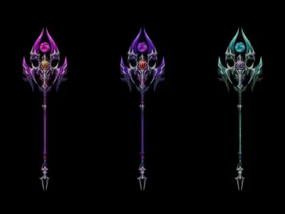 Succubus Scepter Low-poly 3D model