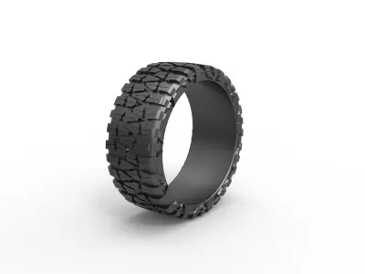 Mud tire Ring 3D print model purchase