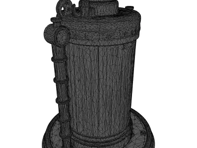 Vintage Steampunk Industrial Device 3D model