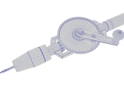 Manual Hand Drill Machine 3D model