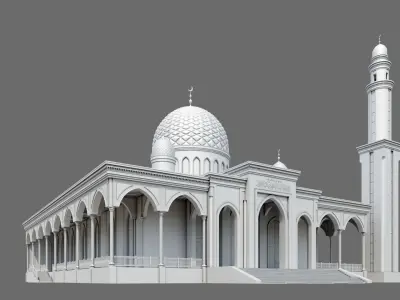 Mosque ID018 3D model