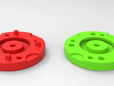 Mold for diecast truck tire 1 Scale 1 to 25 3D print model