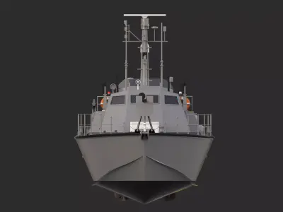ANKARAN 21 - IAI Super Dvora Mk III class patrol boat  3D model