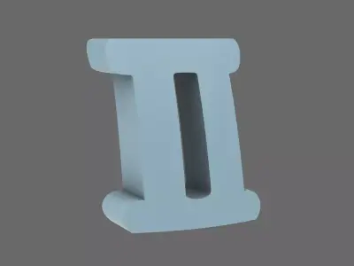 Space Knights V10K Standard Roman Numeral 02 Shoulder Symbols 3D print model