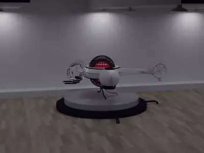 Dragon Firefly Aircraft Low-poly 3D model