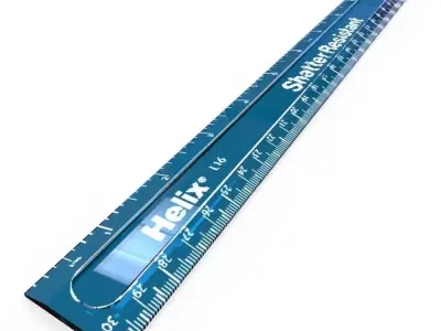 Shatter Resistant Ruler Low-poly 3D model