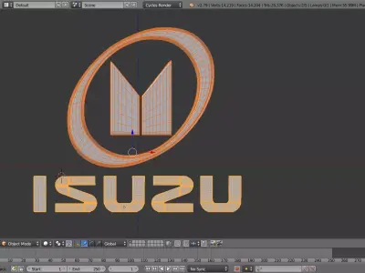 Isuzu Logo 3D model