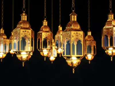 Lantern Ramadan Islamic Lighting 3D model