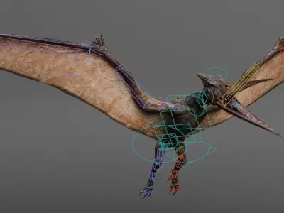PTERANODON Low-poly 3D model