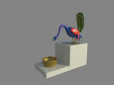 El Cezeri Peacock Robot 3D model
