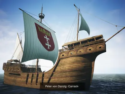 Large Ship Collection 3D Model Pack