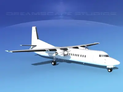 Fokker F-60 Unmarked 4 3D model