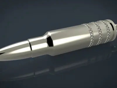 Pendant bullet 3D print model