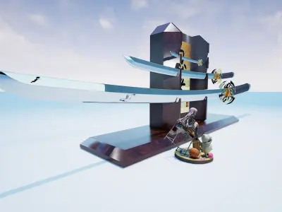 Katana 3D model buy