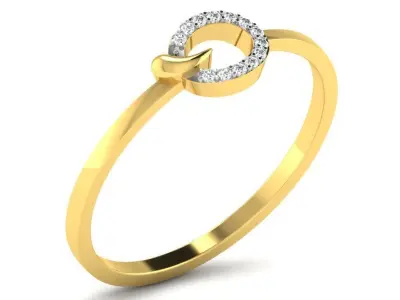  Engagement ring 55 light weight 3dm cad files  part 04 3D print model